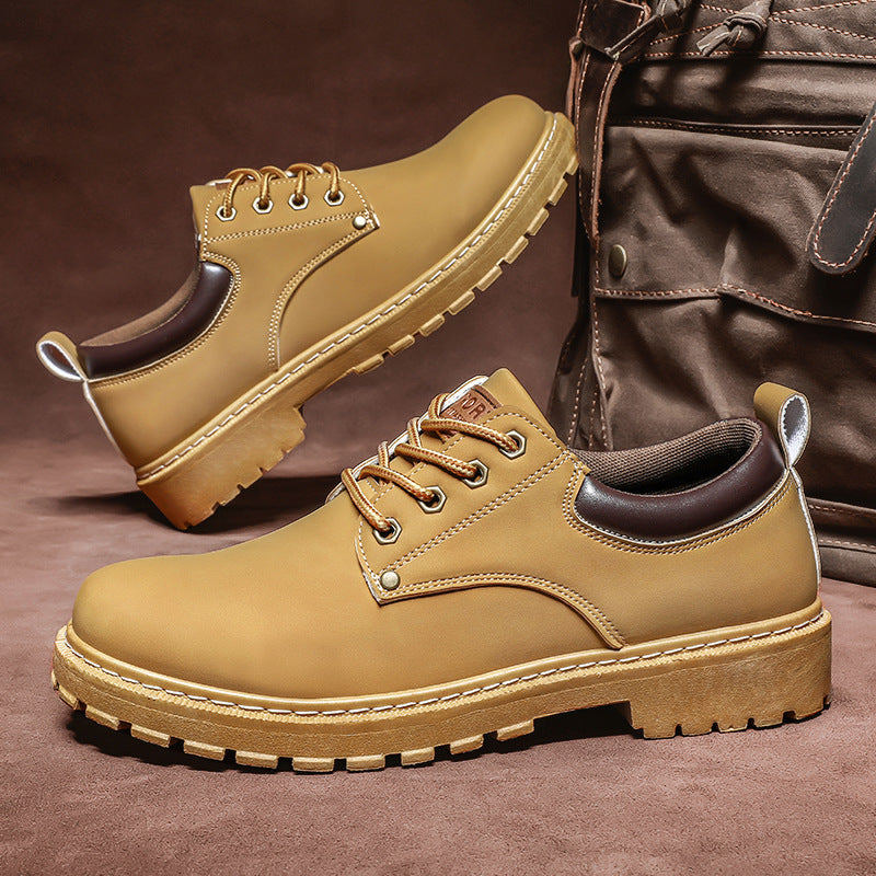 Men's Thick-Soled Work Boots with Height Boost | Ideal for All Seasons