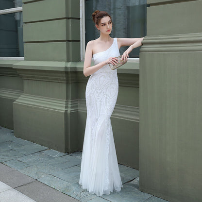 Backless Fishtail Evening Dress with Waist Detail I Ideal for All Seasons