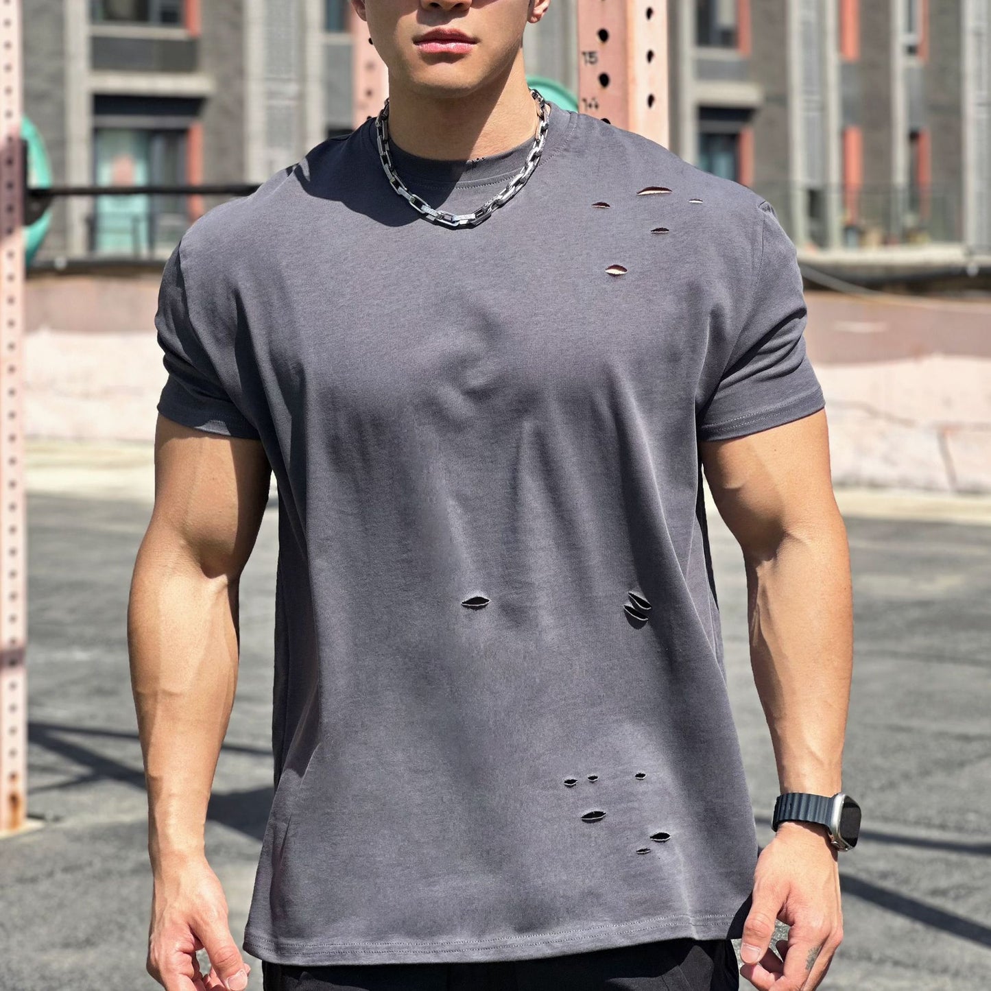 Cotton Sports Loose Fit Short Sleeve Shirt Ideal for Summer