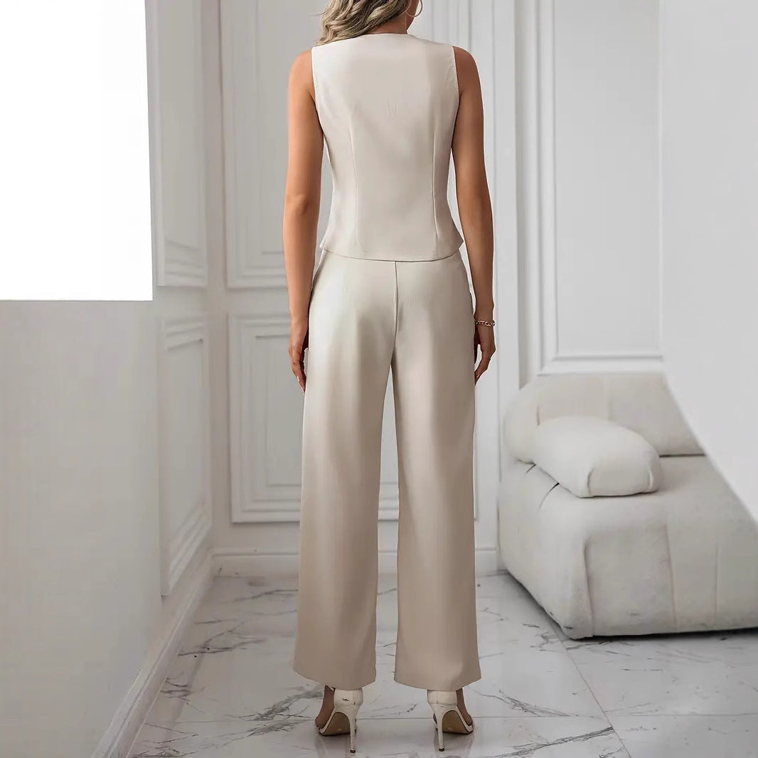 Sleeveless Vest and Trousers Set | Ideal for Spring and Summer