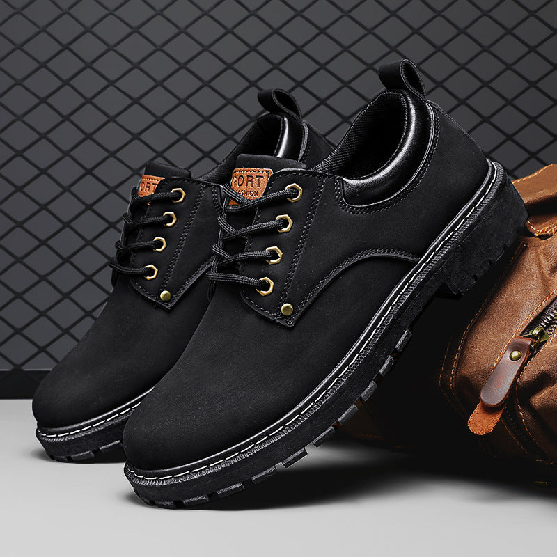 Men's Thick-Soled Work Boots with Height Boost | Ideal for All Seasons