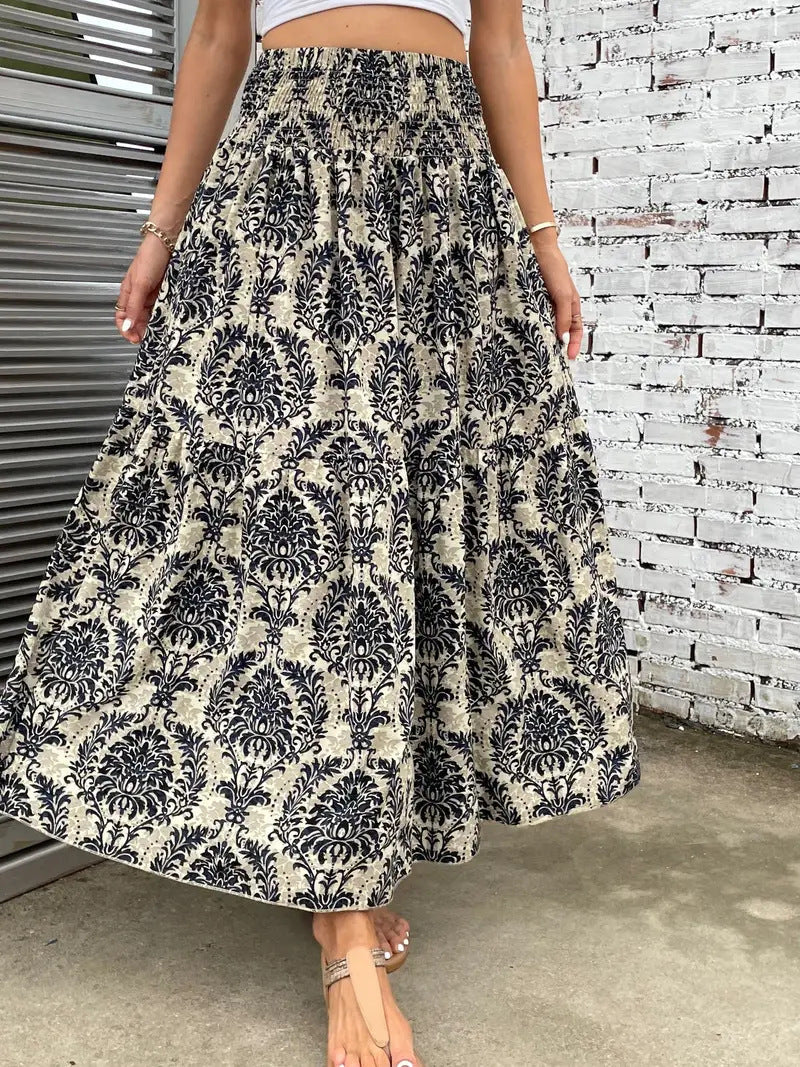 Floral Print Chiffon A-Line Skirt | Ideal for Summer